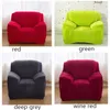 Salon Katı Renk Peluş yumuşak Kalınlaşmak Elastik Koltuk Kapak Evrensel Dilimli Slipcover 1 kişilik kış Stretch Couch Kapak