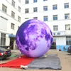 Ballon gonflable personnalisé planète lune terre soleil Mars avec bande LED et ventilateur CE pour la décoration de boîte de nuit