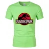 maglietta casual da uomo JURASSIC PARK T-shirt in cotone stile europeo Aman T-shirt da uomo Dinosaur World Graphic maglietta da ragazzo per ragazzi tees7808083