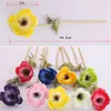 Real Touch Artificial Anemone Flowers Silk Flores Artificialles for Automne Fall Wedding Decoration Fake Flowers Accessries Wreath6732872