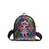 Crianças Mochila LOL Lantejoulas Dos Desenhos Animados Anexado Com Segurança Adolescentes Anime Crianças Estudante Saco de Escola Viagem Bling Mochila Sacos Para Crianças