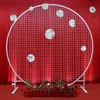 Daire Düğün Doğum Günü Kemeri Dekorasyon Arkaplan Dövme Prop Tek Çiçek Balon Açık Çim Hasır Ekran Yol Kılavuzu