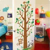 Green Measure Height Stickers Wall Sticker Tree Home Decor For Rooms Kids Ruler Stadio meter Bedroom Walls Decal Decoration Living Room Cartoon