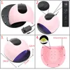 20000 RPM Electric Nail Manicure Machine Nails Extension Kit 18/36 Lamp Beads Uv Nails Lamp with 12 Color Gel Varnish Nail Art Set