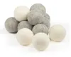 2019 New Wool Dryer Balls Premium återanvändbar naturlig tygmjukmedel 2.75 tum 7cm statiska reducerar hjälper till att torka kläder i tvätten snabbare sn2646