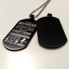 To My Boyfriend Collana con ciondolo Dog Tag Regalo di compleanno Da Girlfriend Men Gift Fashion Cool Gioielli in acciaio inossidabile con catena