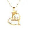 Mode-Frauen muslimische islamische Gott Charm Anhänger Halskette Schmuck Ramadan Geschenk Kette Halskette