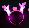 Светодиодные рога загораются оголовье мигает палочки для волос Хэллоуин Рождество партии косплей prop светоизлучающие Xmas олень аксессуары для волос SN3977