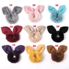 Nuove orecchie di coniglio di peluche Scrunchie Donna Ragazze Elastico per capelli Elastico Accessori Cravatta per capelli Anello per corda Copricapo