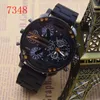 Men's Movement Quartz Watch Multi-function Multi Time zone White Silicone Strap Automatic Date Military Troops Wrist Watches LY191209