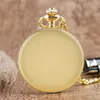 Retro Smooth Case Silver Black Yellow Gold Rose Gold Men Women Analog Quartz Pocket Watch with Pendant Necklace Chain Clock Gift244l