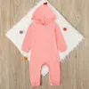 Ins Baby Pagliaccetti Dinosauro Infantile Tute Manica lunga Neonate Tute con cappuccio Designer Vestiti per bambini Abbigliamento per bambini DW4508
