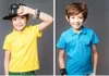 Qualité Luxe Enfants Polos Vêtements Garçons Enfants Enfants Chemise grand Garçon Tops Étudiants T-shirts Pull Chemise Casual T-shirts Tenues -140CM XZT081B