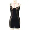 Women Sexy Dress Mesh Dress Ladies Sheer Black White Fashion Mini Skinny Dress Club Robe Plus Size M-3XL