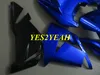 Injektionsform Motorcykel Fairing Body Kit för Kawasaki Ninja ZX10R 04 05 ZX 10R 2004 2005 Blue Black Fairings Bodywork + Presenter KM19