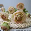 5 pièces / lot artificielle 8 têtes fleur de soie 95 cm grande couronne de bouquet de pivoine pour la décoration de la maison décoration de mariage fond fausse fleur 326S