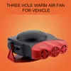 12V 150W Ventilador de enfriamiento del vehículo del coche Calentador caliente Parabrisas Desempañador de residuos 2 en 1 Auto Car Van Calefactor portátil