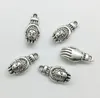 50 sztuk / partia Budda Head Head Hand Alloy Urok Wisiorek Retro Biżuteria DIY Brelok Tybet Srebrny Wisiorek Dla Bransoletka Kolczyki 18 * 8mm