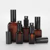 15 25 35 50 100ML Glass Spray Bottle Square Shape Empty Amber Mist Spray Bottles for Essential Oils, Aromatherapy, Alcohol,Cleaning Solution