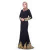 2019 Robe musulmane femmes vêtements islamiques caftan marocain chaud Stampin Abayas dames longues caftans Robe Dubai Abaya vêtements turcs
