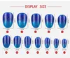 30pcs Reusable Glitter False Nail Artificial Tips Set Full Cover for Decorated Design Press on Nails Art Fake Extension Tips Kit