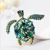 2019 Nuovo stile Style European e americano Personalità in stile Crystal Turtle Pin Accessorio per le donne