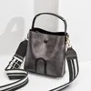 leather bucket bag 2020 Korean fashion shoulder portable shoulder messenger bag
