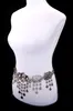 米国の倉庫欧米の人気のボヘミアの金のコインタッセルメッキ銀の腰の鎖の女性の飾り記事腰鎖女性ジュエリーGIF