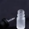 Clear Frosted Glass Liquid Reagent Pipette Bottles Eye Dropper Aromatherapy Essential Oils Perfumes bottles with Anti-theft Caps 5ml-100ml