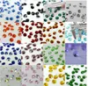 Free Shipping Mixed Color 200pcs Crystal Glass Octagon Beads 2 hole For Chandeliers Parts,Crystal Curtain Accessories Decoration