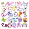 50 pcs Licorne Autocollants Lot Aléatoire DIY Autocollants pour Voiture Ordinateur Portable Bagages Cahier Réfrigérateur Planche À Roulettes Vélo Moto PS4