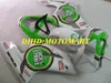 Kit carenatura per stampaggio ad iniezione per KAWASAKI NINJA ZX 6R 600CC 03 04 ZX6R 636 2003 2004 Set carenature verde bianco ABS ZX50