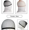 Kabaretka Wig Cap rozciągliwy Elastyczne Włosy Netto Snood Peruka Czapka Czarny Kolor Włosów Netto Peruka Darmowa Wysyłka Fishnet Taleving