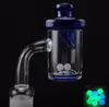 XL 25мм Кварцевый Banger ногтей с Carb Cap и Terp Pearl 5мм толстым дном Flat Top Quartz ногтей для стекла Бонг