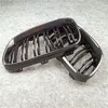 EEN Paar E92 Dual Line Grille Past voor BMW 3 Serie ABS Glanzend zwart/M Kleur Nier Grill Roosters 2010-2013