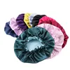 Réversible Satin Bonnet Cheveux Caps Double Couche Ajuster Sommeil Bonnet De Nuit Couvre-chef Chapeau Femmes Turban Chapeaux Bonnets De Couchage Bonnets