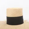 Cappello di paglia alla moda Fedoras sombrero mujer Panama cappello alto da spiaggia cilindro vintage visiera a tesa alla moda