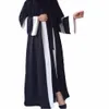 2018 Adulte Casual Mode Rayé Musulmane Turc Dubaï Musulman Abaya Robe cardigan Robes Arabe Prière Culte Service Wj21622871