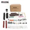 Hilda 248PCSロータリーツールアクセサリHilda Dremel2275の粉砕サンディングと研磨ツールの組み合わせ