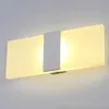 LED duvar lambası 12W kare akril metal ev aydınlatma lambası paralı merdiven banyo demir duvar aplik luminar ktv bar koridoru dekorasyon duvar ışığı