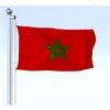 Marokko Vlag 3x5 ft Custom Style 90x150cm MAR Natioanl Country Flag Banners of Morocco Flying Hanging