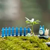 Mini Fence Small Barrier Barrier Wooden Resin Craft Miniature Fairy Garden Fence Decoration Miniature Fences for Gardens
