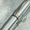 Pure Pearl Dunh Hoogwaardige klassieke Ballpoint Ball Pen Wiredrawing Barrel met serie Number Luxe Smooth Writing Stationery Cufflink298Q