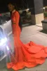 Coral Rleeve Dwupoziomowe sukienki na bal matrowe wysokie klejnot Długie rękawy Sweet Train Sukienka wieczorowa suknie wieczorowe Ogstuff szata 0415