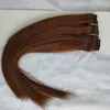 insan saçı uzantıları Yeni Geliş İnsan Brezilyalı düz dalga saç atkı klibi işlenmemiş 7pcs 10pcs seti seçeneği ayarlamak