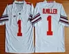 1 Football College Jerseys Ohio Jersey State Buckeyes Dixon Okudah 12 Skalitzky 69 Matthew Burrell 18 Jonathon Cooper White Red Black Mens W