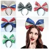 American flag dots big bow headband super-large bowknot sequined fabric flag hoop United States Independence Day National Day hair sticks