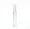 100pcs 5ml Empty Cute Plastic Clear Lipgloss Bottle Containers with Wand for Base Oil Balm Bulk Cosmetic Packaging SN668