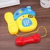 Giocattolo di plastica a forma di fungo Telefono LED Luce lampeggiante Musica Suono Cellulare Telefono giocattolo per bambini educativo precoce elettronico