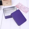 Tin Box with Lid Metal Storage Boxes Small Empty Flip Case Organizer for Money Coin Candy Keys